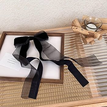 ヘアアクセサリー FETICO VELVET LONG BOW HAIR CLIP black FETICO｜VELVET BOW HAIR CLIP | Rakuten Fashion(楽天